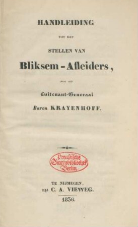 Handleiding Tot Het Stellen Van Bliksem-Afleiders
