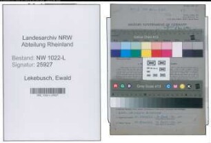 Entnazifizierung Ewald Lekebusch , geb. 16.10.1892 (Hausmeister)