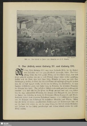 V. Das Schloß unter Ludwig XV. und Ludwig XVI.