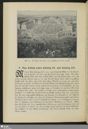 V. Das Schloß unter Ludwig XV. und Ludwig XVI.
