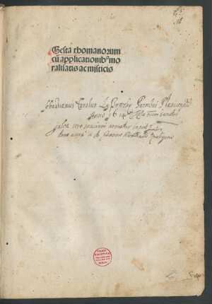 Gesta Romanorum