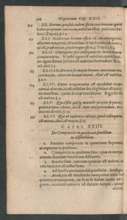 Caput XXIII. De Comparatis in qualitate similibus ad dissimilibus.