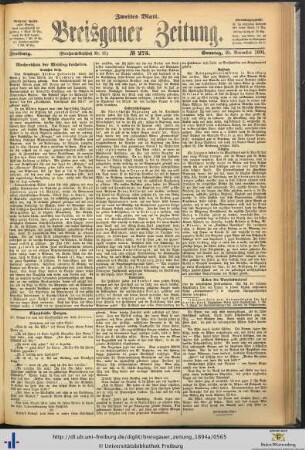 25.11.1894 (Zweites Blatt)