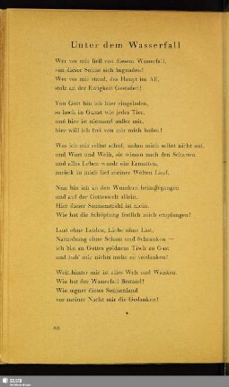 Unter dem Wasserfall