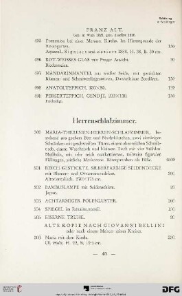 Herrenschlafzimmer (Nr. 500-519)