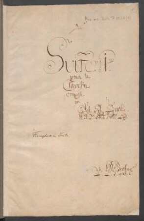 Suiten; cemb; d-Moll; BWV 812
