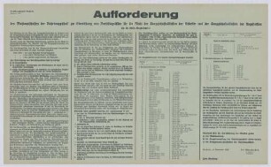 "Aufforderung"