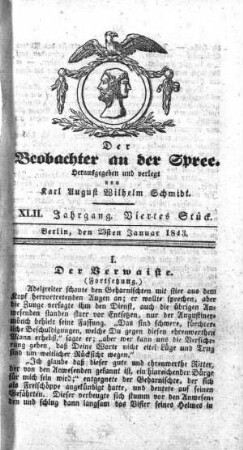 4. Stueck, 23. Januar 1843
