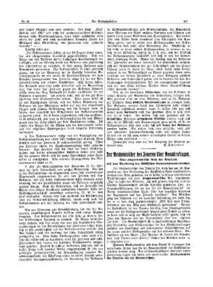 Der Reichsminister des Inneren über Beamtenfragen