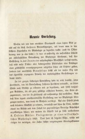 Neunte Vorlesung