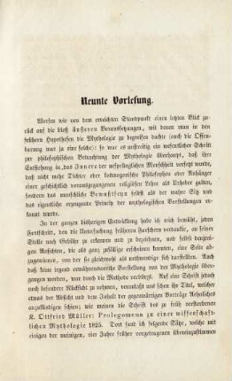 Neunte Vorlesung