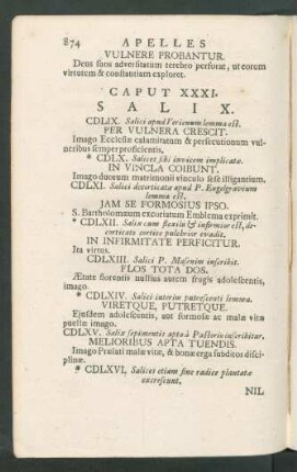 Caput XXXI. - XLIII.