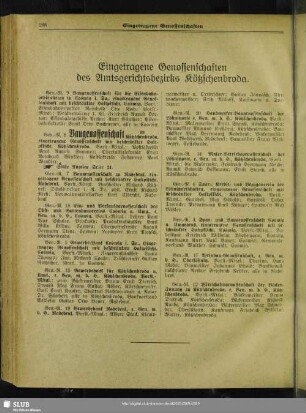 Eingetragene Gesellschaften des Amtsgerichtsbezirks Kötzschenbroda