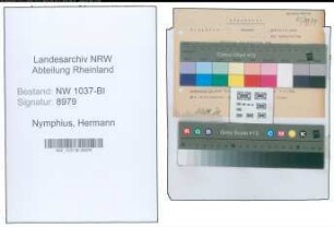 Entnazifizierung Hermann Nymphius , geb. 10.11.1902 ()