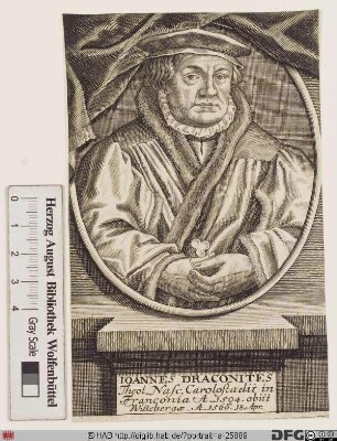 Bildnis Johannes Draconites (eig. Drach od. Trach)