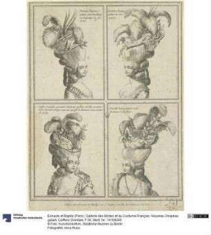 Gallerie des Modes et du Costume Français: Nouveau Chapeau galant, Coiffure Orientale. F.36