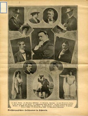 Mitglieder des Schweriner Hoftheaters