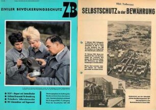 Konvolut von Broschüren und Prospekten zum Selbstschutz bzw. Zivilschutz im Katastrophenfall und im Krieg