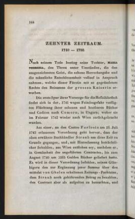 144-172, Zehnter Zeitraum 1740-1780