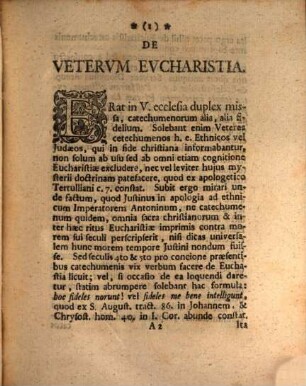 Rituale eucharistiae veteris ecclesiae