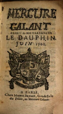 Le mercure galant. 1701, 6