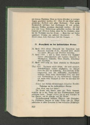 26. Grenzschutz an der holländischen Grenze.