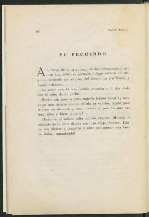 El recuerdo