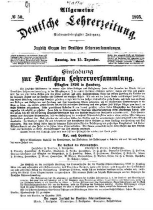 Einladung zur Deutschen Lehrerversammlung