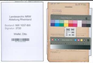 Entnazifizierung Otto Wiefel , geb. 14.04.1902 (Inspektor)
