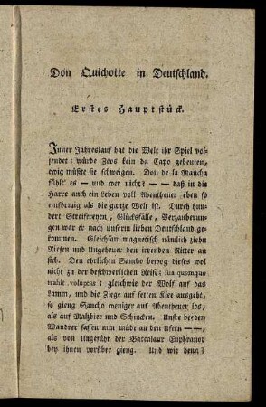 Erstes Hauptstück. - Füntes Hauptstück.