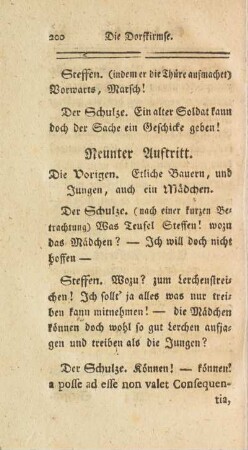 Neunter Auftritt