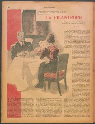 Un filántropo : Un cuento de Mario Lorenzo