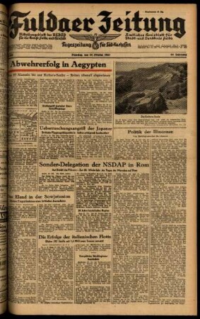 Ausgabe vom Dienstag, den 27. Oktober 1942.