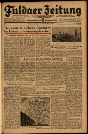 Ausgabe vom Samstag, den 25. März 1944.