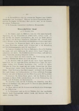 Wissenschaftlicher Abend am 17. Dezember 1904.