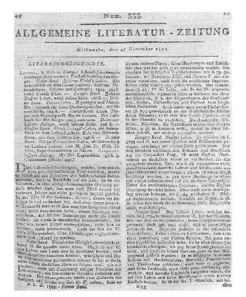 Wagner, G. H. A.: Lebensbeschreibungen berühmter Reformatoren. 2. Aufl., Bd. 1-6. Ein Lesebuch für den Bürger. Hrsg. v. J. F. W. Tischer. Leipzig: Voss 1801