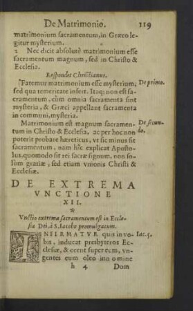 De extrema unctione XII.
