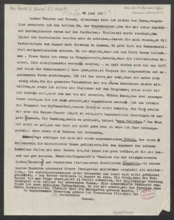 Brief an Jakob Wassermann : 20.06.1923