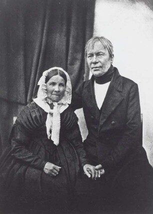 Bildnis eines alten Paares : Aufn. um 1850/1860