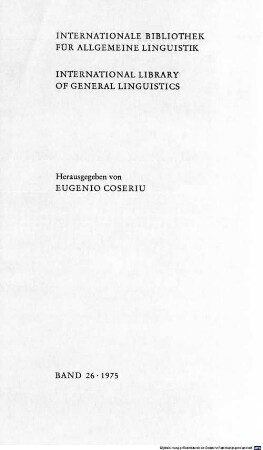 Die Etymologie : Geschichte, Fragen, Methode