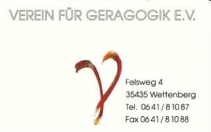 Visitenkarte einer Altenpflegeschule in Wettenberg