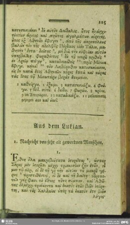 Aus dem Lukian