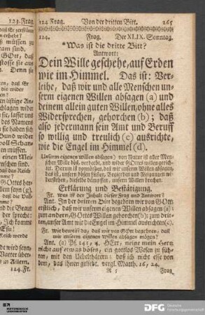 Von der dritten Bitt.