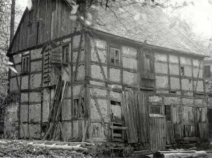 Alte Mühle in Nedaschütz : Bauwesen - Wirtschaftsgebäude und Gehöfte. Ort: Njezdašecy / Nedaschütz. Fachwerkgebäude an der alten Mühle.