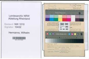 Entnazifizierung Wilhelm Hermanns , geb. 08.04.1896 (Abt.Leiter)