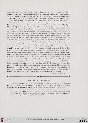 2.Ser. 4.1911: Rembrandt's Elisabeth Bas