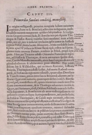 Caput III. Primordia fundati conditique monasterij.