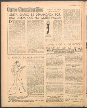 Greta Garbo es demandada por una deuda que no quiere pagar