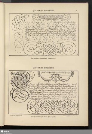 Alte deutsche Kurrentschrift und Alte deutsche Kanzleischrift