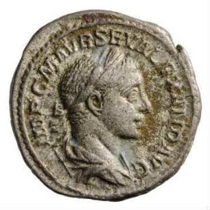 Münze, Denar, 223 n. Chr.